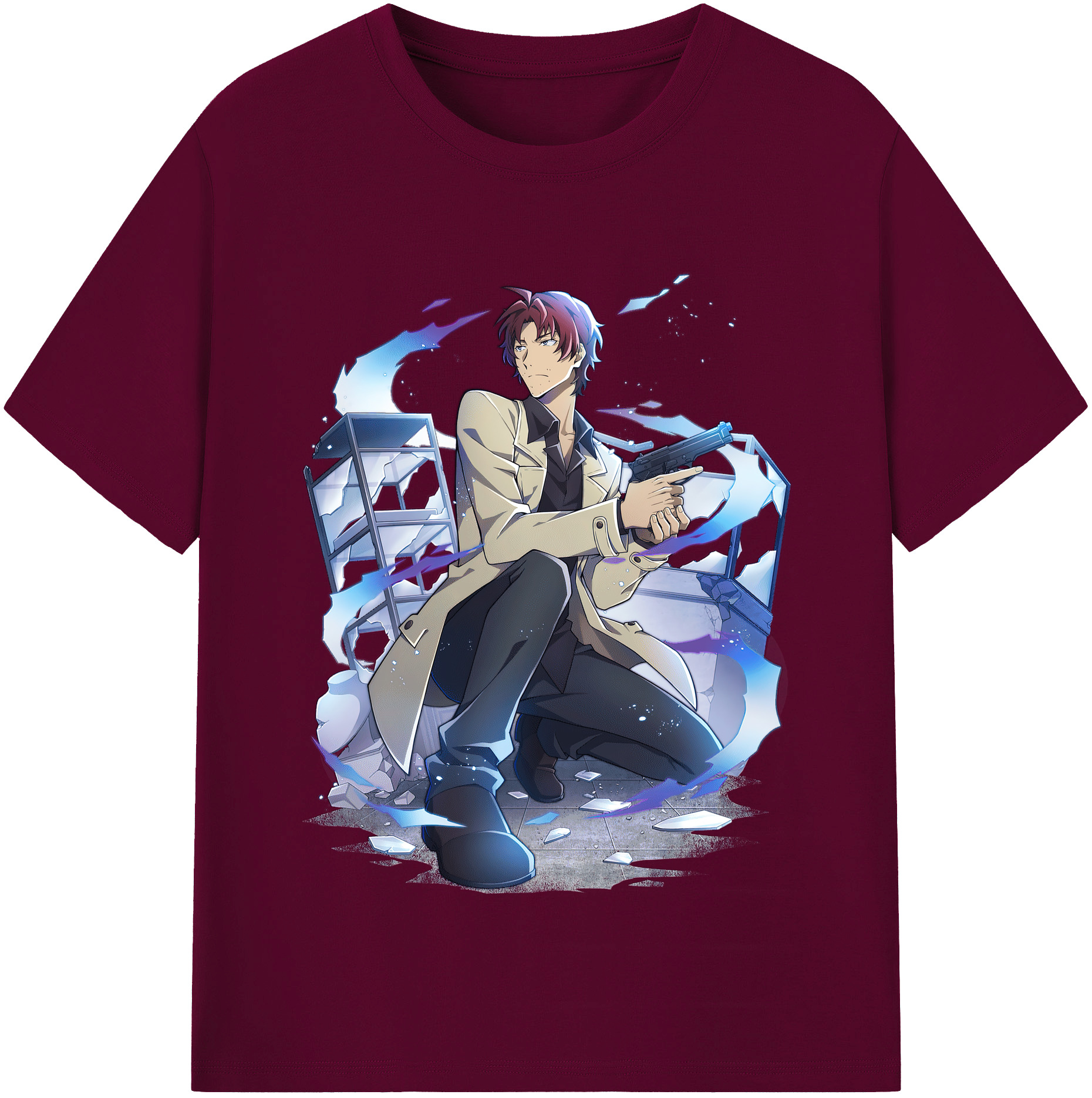 （画像用） 文豪ストレイドッグス Bungo Stray Dogs レディースカジュアルプリントTシャツ（綿100％）